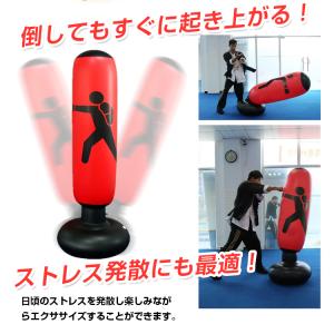 サンドバッグ スタンド ボクシングマシン 円柱...の詳細画像2