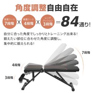 インクラインベンチ トレーニングベンチ 筋トレ...の詳細画像4