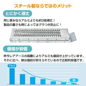 ラダーレール 2本 バイク 幅広 ラダーレール...の詳細画像2