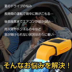 車 扇風機 熱中症対策グッズ usb 車載扇風...の詳細画像1