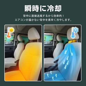 車 扇風機 熱中症対策グッズ usb 車載扇風...の詳細画像3