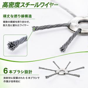 草刈り機 替え刃 2個 ブラシヘッド ワイヤー...の詳細画像4