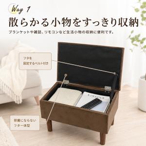 収納スツール 収納ボックス スツール オットマ...の詳細画像3