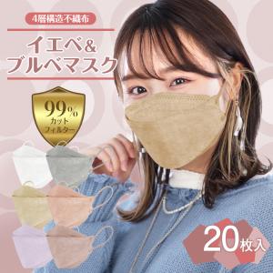 マスク 使い捨て 不織布 4層 血色 カラー 99%カット