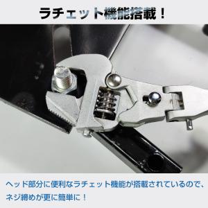 レンチ モンキー ラチェット式 角度調整可能 ...の詳細画像3
