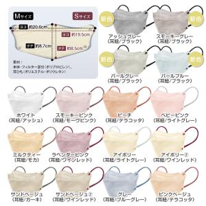 マスク 不織布 カラー 50枚 20枚 5D ...の詳細画像5