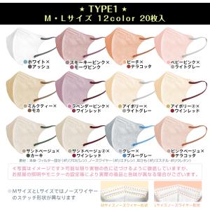 マスク 不織布 3D 立体 20枚 使い捨て ...の詳細画像3