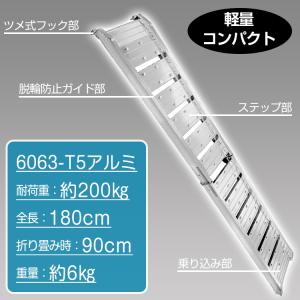 ラダーレール 折りたたみ 軽量 アルミブリッジ...の詳細画像2