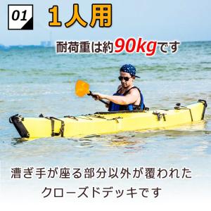 カヌー カヤック 1人乗り 本体 折りたたみ ...の詳細画像1