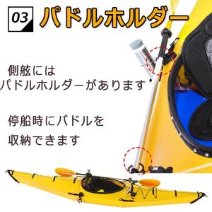 カヌー カヤック 1人乗り 本体 折りたたみ ...の詳細画像3