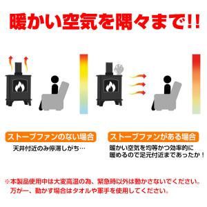ストーブファン 暖炉 自動 薪ストーブ 温度計...の詳細画像2