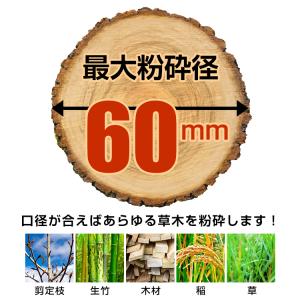 粉砕機 家庭用 ウッドチッパー エンジン粉砕機...の詳細画像5
