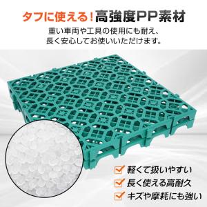 ガレージタイル 20枚 ガレージマット 40c...の詳細画像3