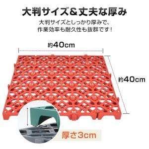 ガレージタイル 20枚 ガレージマット 40c...の詳細画像4