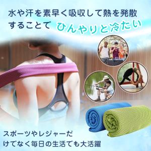 ひんやりタオル 2枚セット 接触冷感 冷えるタ...の詳細画像1