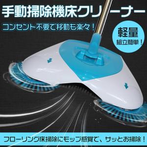 掃除機 クリーナー 手動式 ツインクリーン 電源不要 軽量 ...
