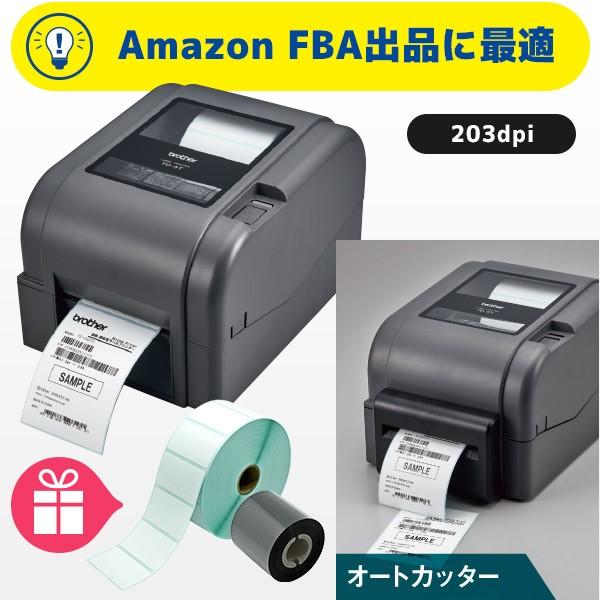 ラベル＆リボン付き TD-4420TN-CU 熱転写 ラベルプリンター オートカッター搭載モデル