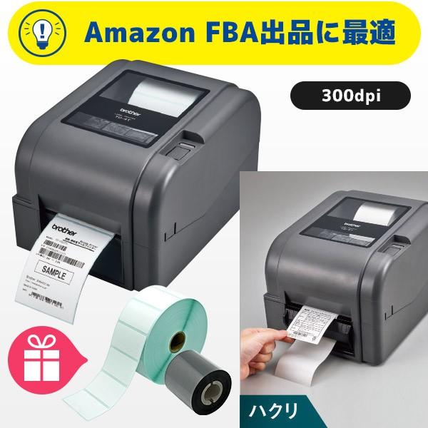 ラベル＆リボン付き TD-4520TN-LP ブラザー 熱転写ラベルプリンター ハクリユニット搭載