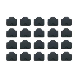 20個 monofive RJ45 MF-RJ45-C20B LANポートコネクタ防塵保護カバー・キャップ