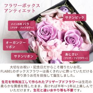 ブリザーブドフラワー ボックスフラワー アンテ...の詳細画像3
