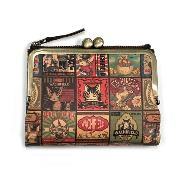 猫のダヤン レトロアートがま二つ折り財布