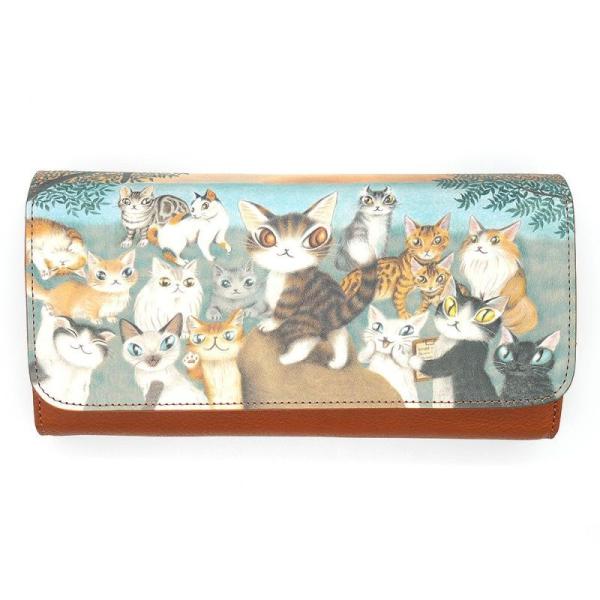 猫のダヤン ＷＣＣ被せ長財布