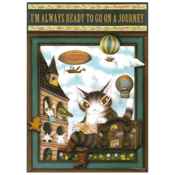 猫のダヤン ジグソーパズル・500ｐ~いつだって旅に出る用意はできている~