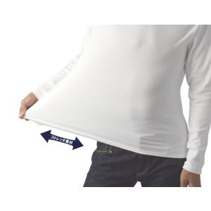 メンズ ストレッチ フリース ハイネック 長袖...の詳細画像3