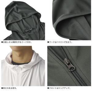 パーカー 5分袖 接触冷感 吸汗速乾 ドライ ...の詳細画像5
