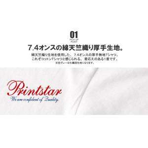 Tシャツ 無地 半袖 白T ヘビーウェイト メ...の詳細画像3