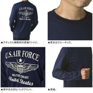 長袖Tシャツ メンズ ロンT カットソー バッ...の詳細画像5
