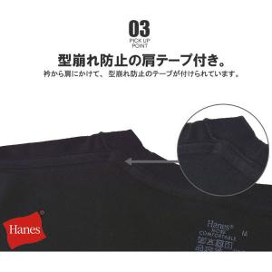 Tシャツ 無地 半袖 黒 グレー Hanes ...の詳細画像4