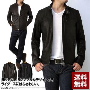 sankyo shokai（三京商会） ラムレザー シングル ライダース