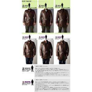 コート レザーコート ラムレザー メンズ トレ...の詳細画像4