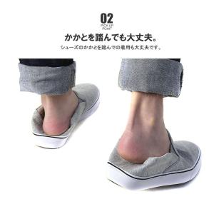 スリッポン メンズ デッキシューズ スニーカー...の詳細画像3