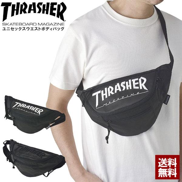 THRASHER スラッシャー ウエストバッグ メンズ レディース ユニセックス ヒップバッグ カバ...