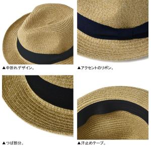 ハット メンズ 形状記憶 帽子 洗える ウォッ...の詳細画像4