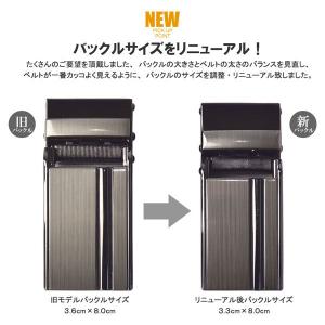 お洒落バックル仕様 オートロックベルト メンズ...の詳細画像2