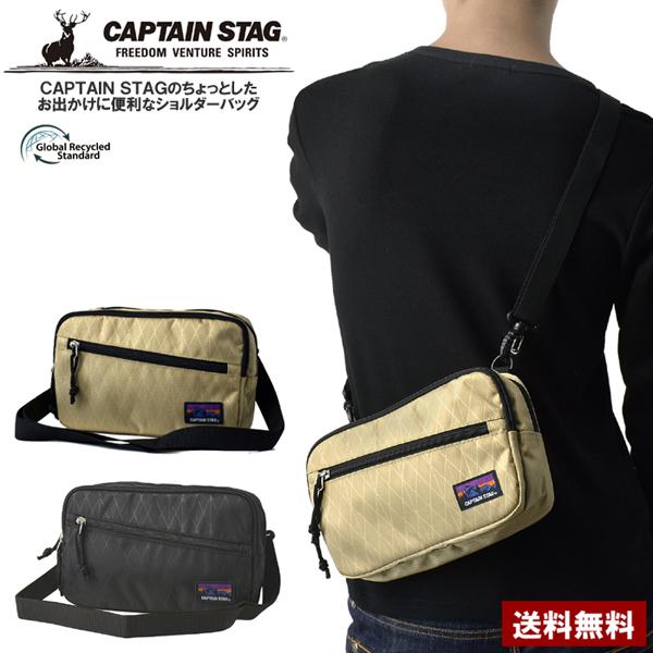 CAPTAIN STAG キャプテンスタッグ ショルダーバッグ サコッシュバック ミニバッグ リサイ...