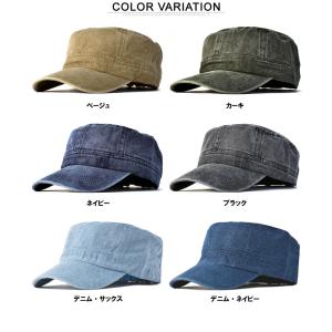 ワークキャップ メンズ 帽子 ピグメント染め ...の詳細画像5