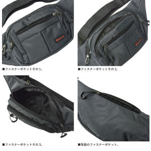 4ポケット ウエストポーチ コンパクト ボディ...の詳細画像3