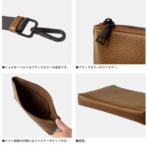 レザー サコッシュ バッグ メンズ 本革 牛革...の詳細画像5