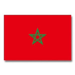 世界の国旗ポストカード  モロッコ王国 Flags of the world POST CARD  Kingdom of Morocco ムーングラフィックス