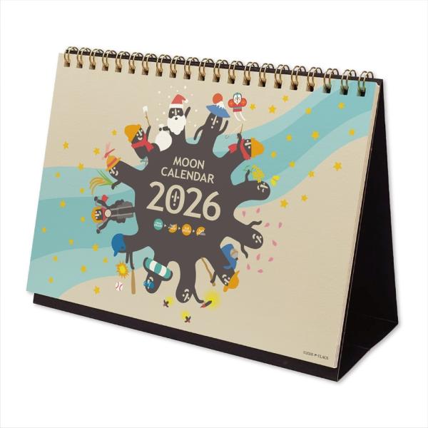 2026 卓上ムーンカレンダー Ｍサイズ はにわ日和 〈M〉 馬 ハニワ 埴輪 ムーングラフィックス...