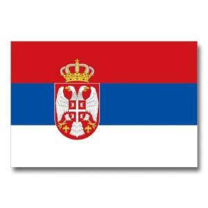 世界の国旗ポストカード  セルビア共和国 Flags of the world POST CARD  Republic of Serbia ムーングラフィックス