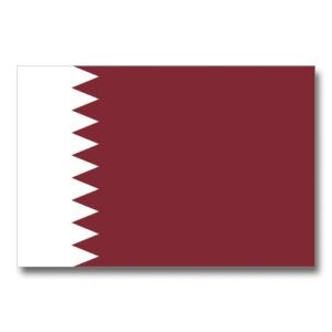 世界の国旗ポストカード  カタール国 Flags of the world POST CARD  State of Qatar ムーングラフィックス