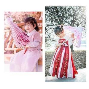 傘 古風紙傘 子供和傘 踊り傘 子供サイズ　雨傘　日傘 唐傘 和装 中国風 料理店 飾り傘 長傘 　...