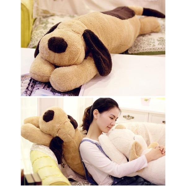 犬ぬいぐるみイヌ いぬ 抱き枕 プレゼント イベント お祝い130cm　