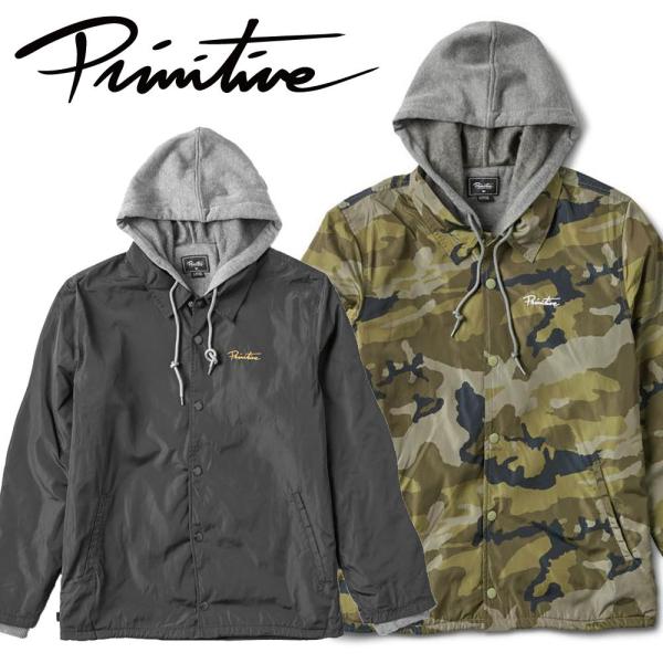 Primitive/プリミティブ レイヤードフーディー コーチジャケット/TWO-FER COACH