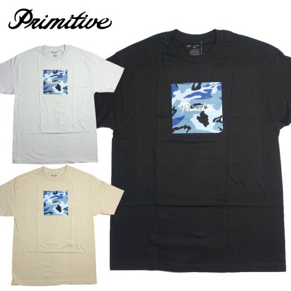 PRIMITIVE/プリミティブ 半袖Tシャツ カモボックスロゴT/NUEVO CAMO BOX T...